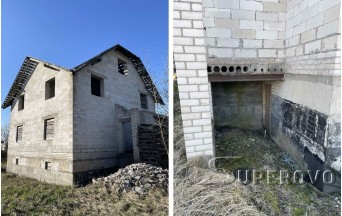 Продам неоконченное строение жилого дома в Ляховичах